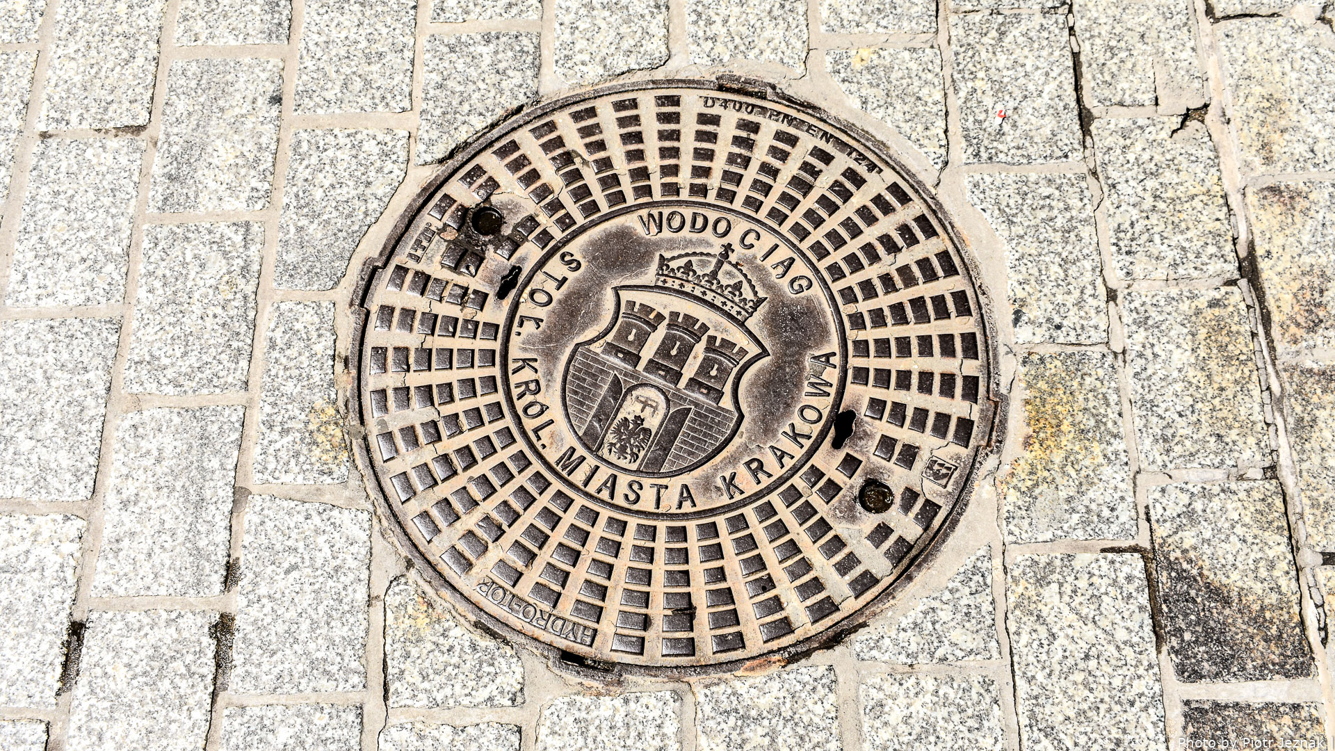 Manhole cover in Cracow