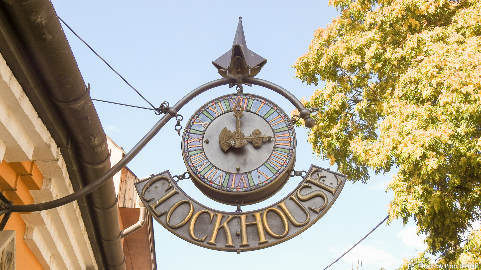 Facade clock Clockhouse in Szentendre