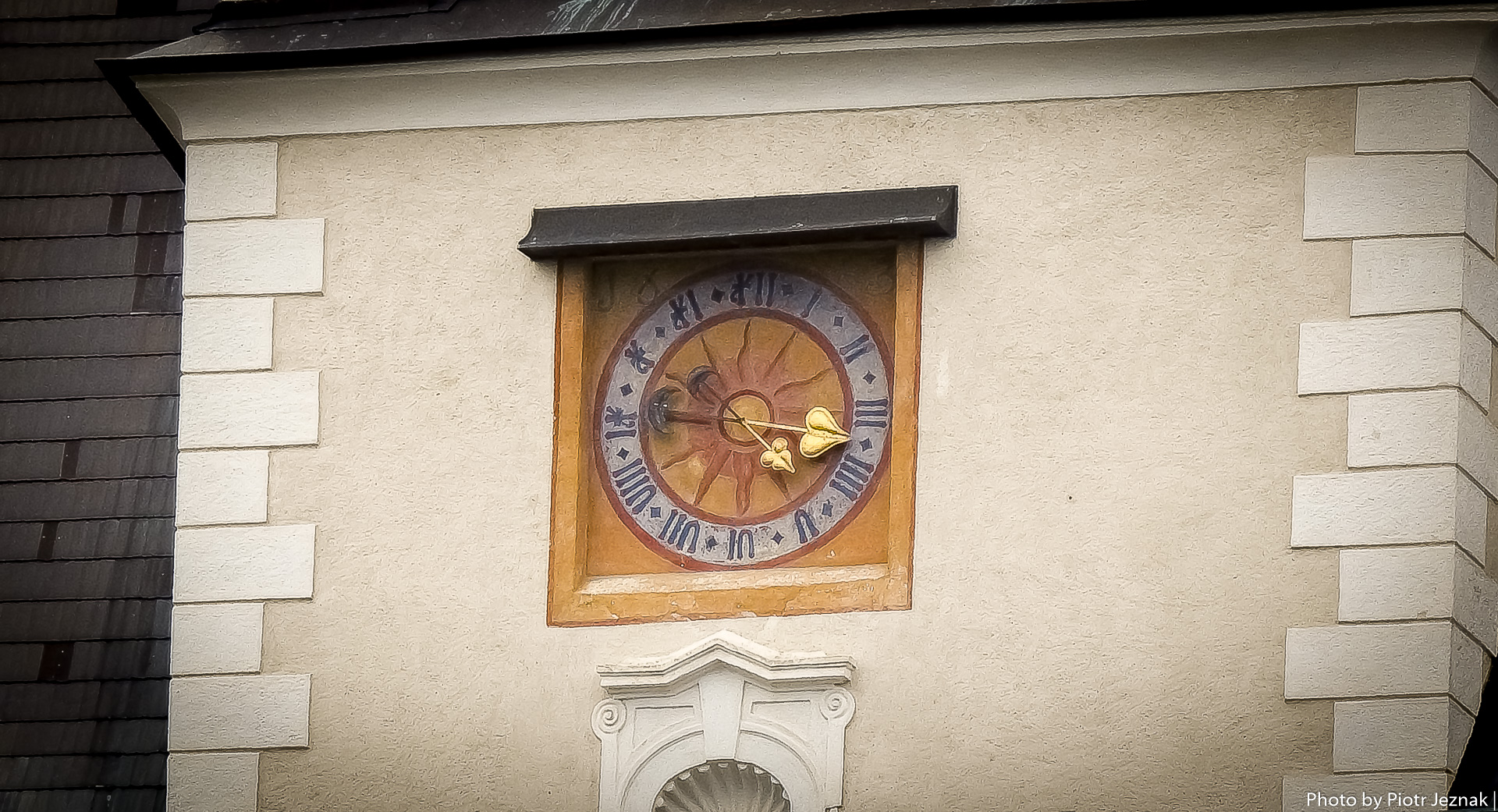 The tower clock of Forchtenstein Castle